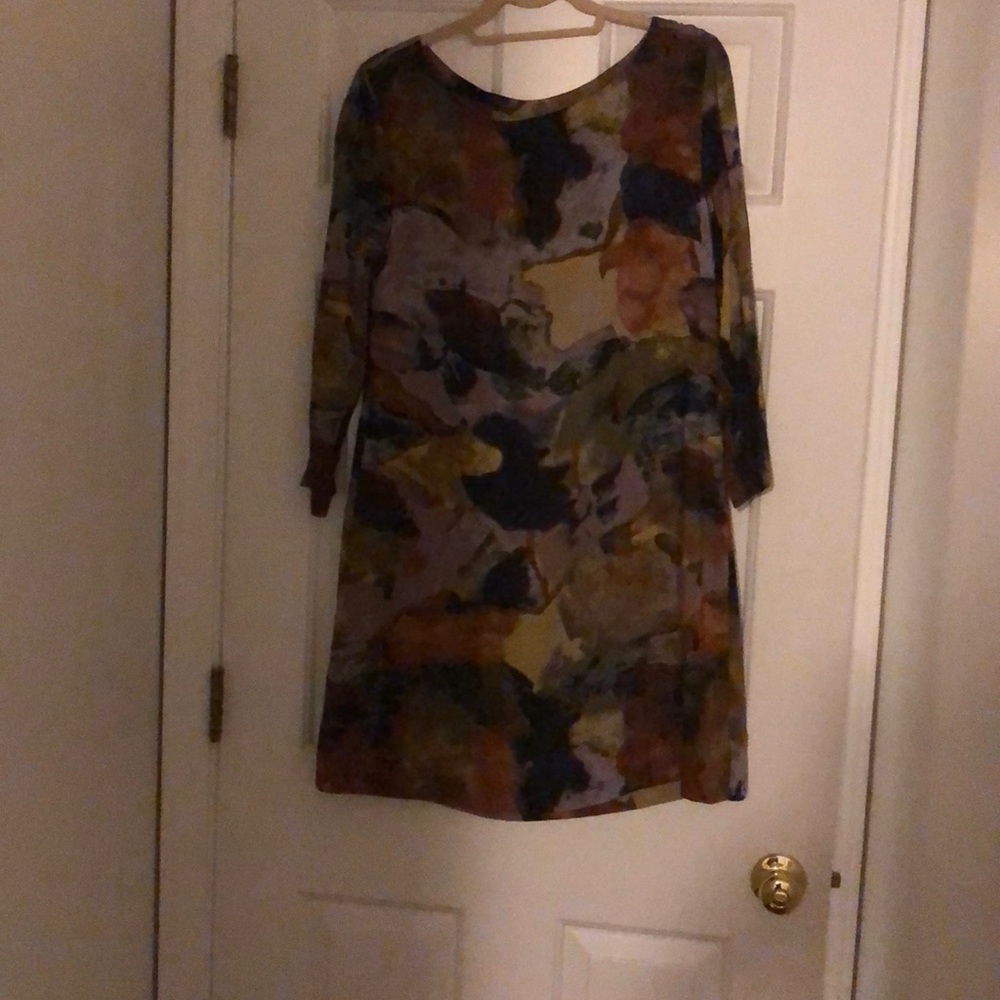 Never worn Anthropologie marble shift dress